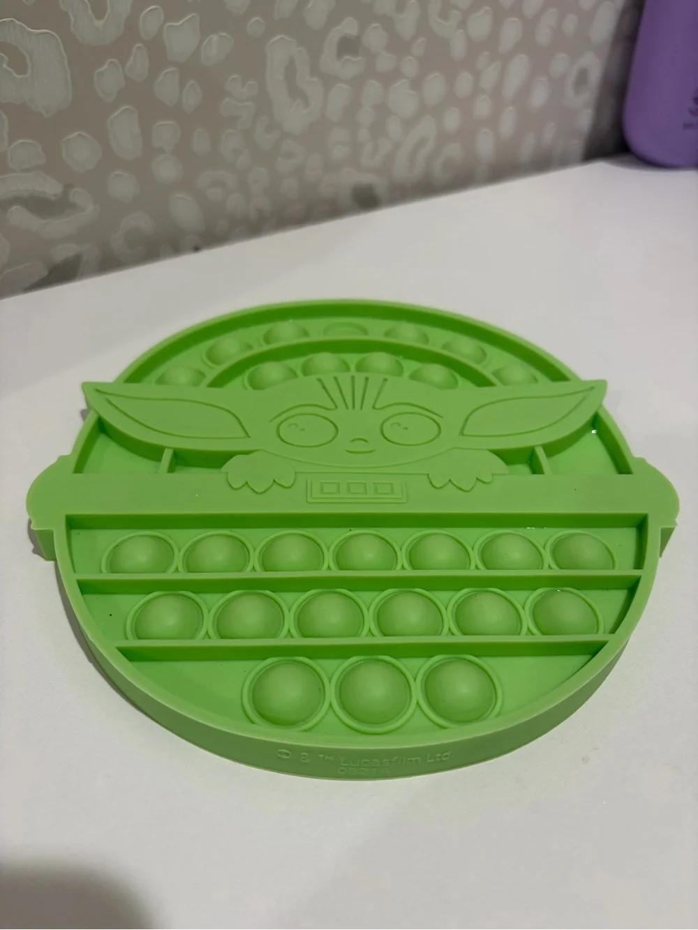 Green Baby Yoda Silicone Pop-It Fidget Toy